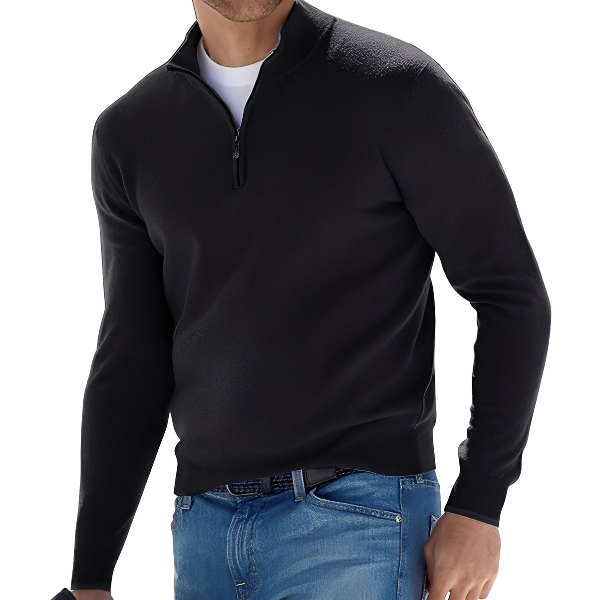 Ralph - Cozy sweater with half zipper