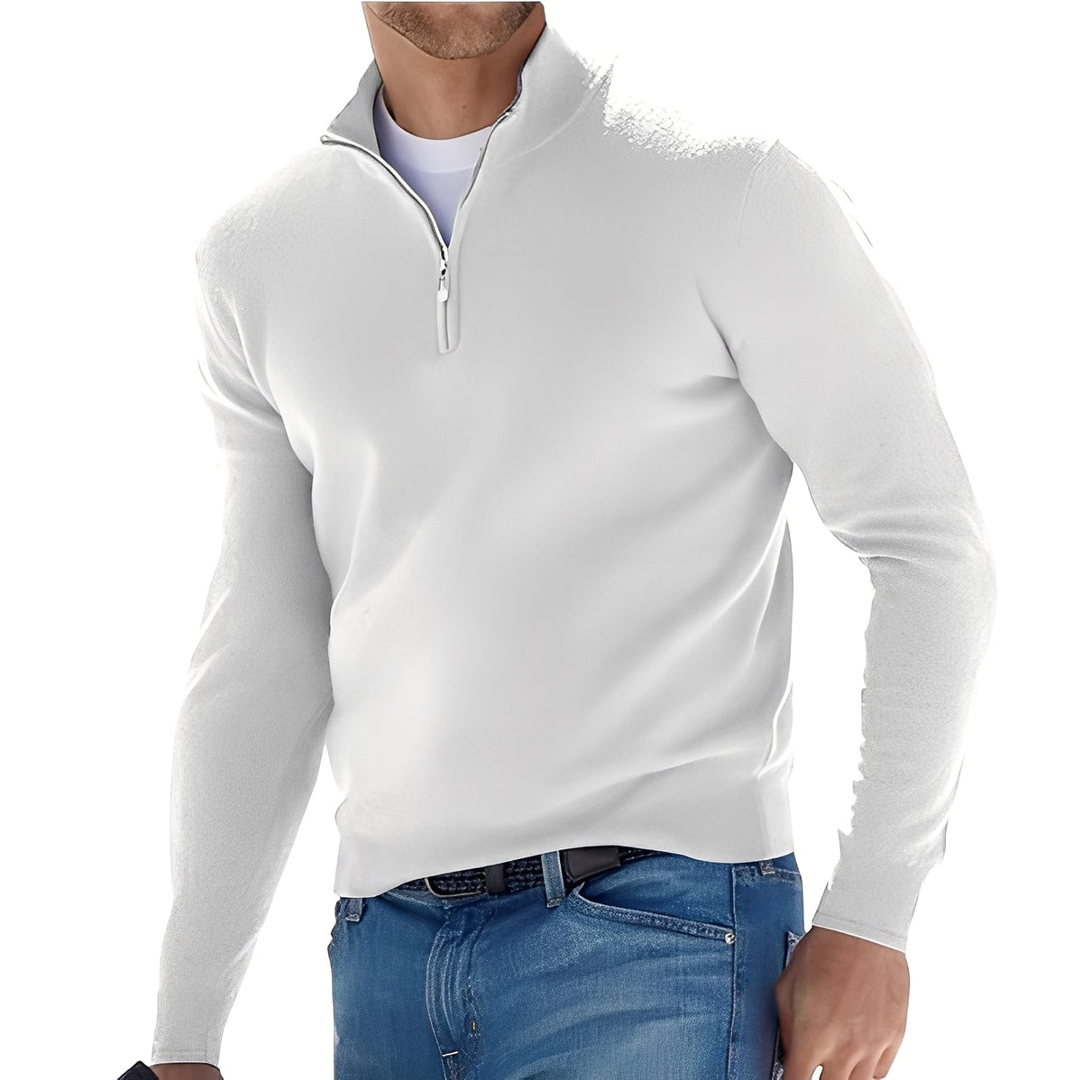 Ralph - Cozy sweater with half zipper