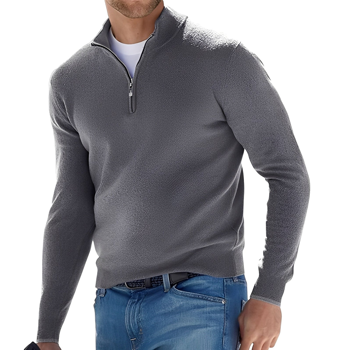 Ralph - Cozy sweater with half zipper