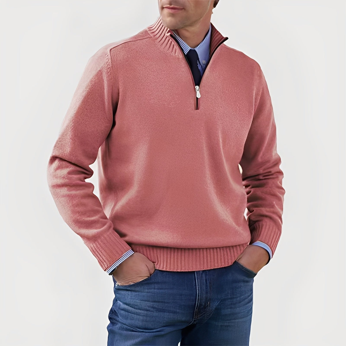 Nolan - Cozy sweater with half zipper