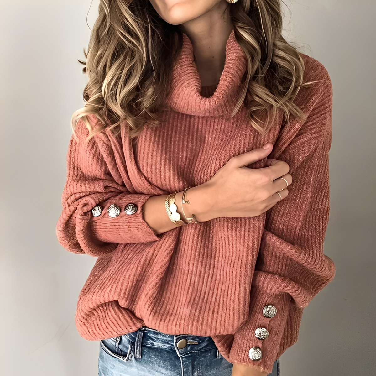 Rosabel - Comfortable turtleneck sweater
