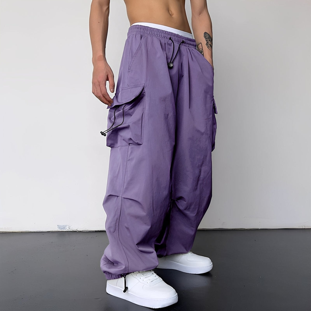 Kaleb - Fashionable loose-fit cargo pants