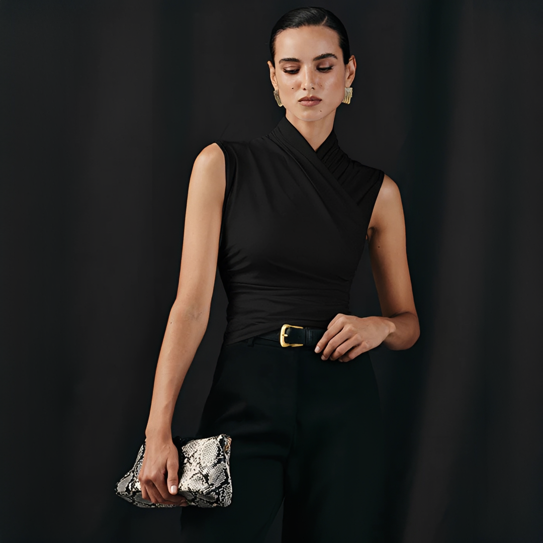 Mireya - Trendy Cross Neck Top