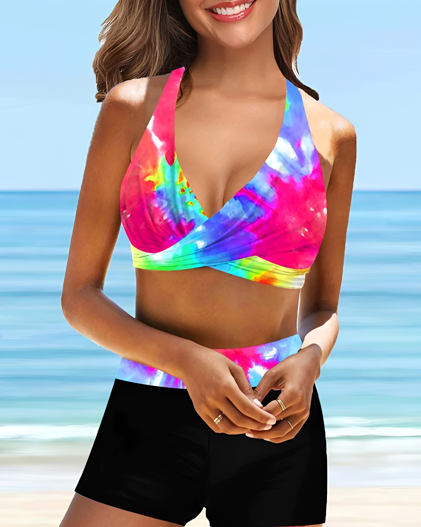 Maja - Cross-Strap Halter Bikini Set