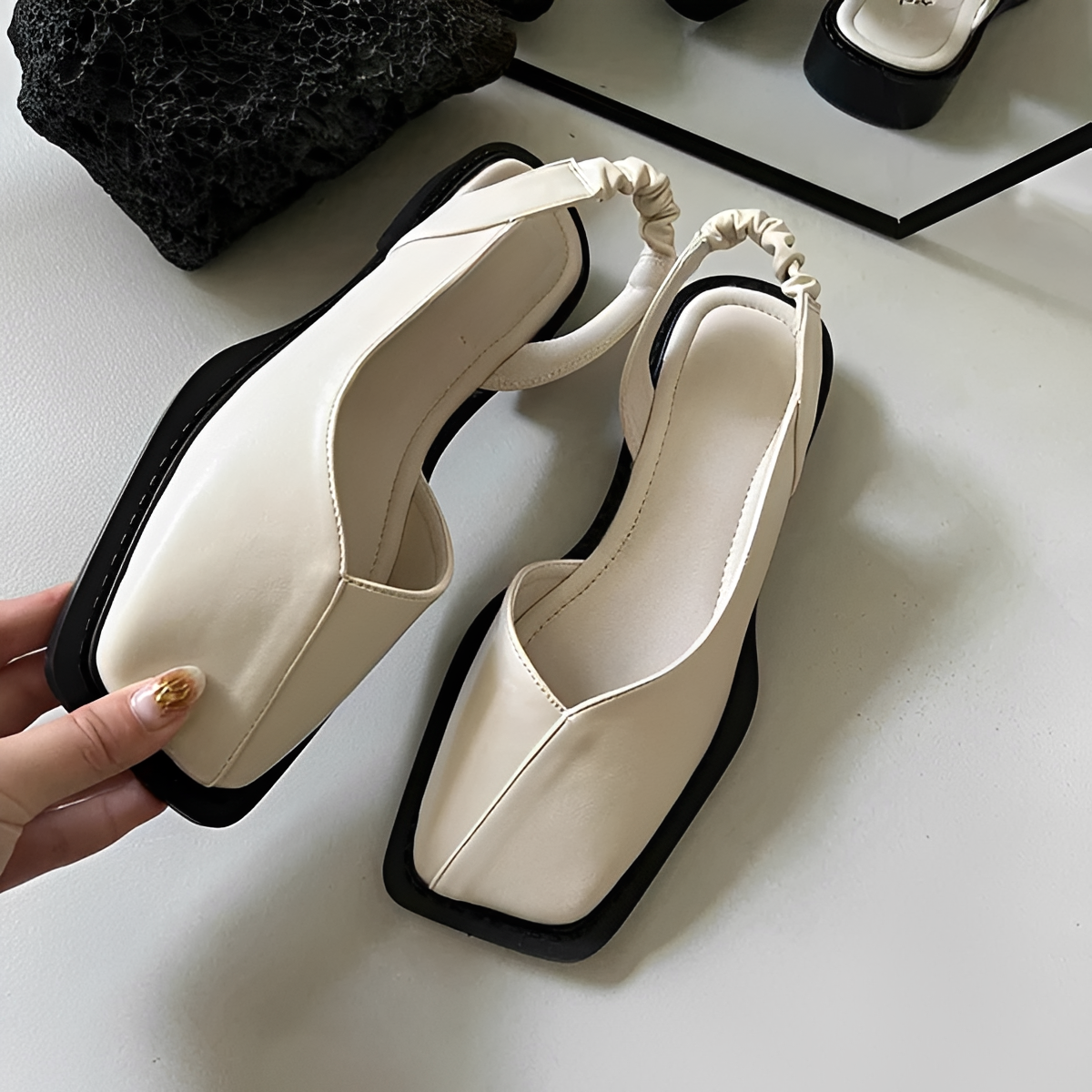Eileen - Trendy Square Toe Shoes