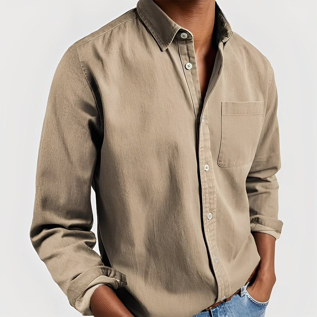 Gauvain - Casual Long Sleeve Shirt for Men