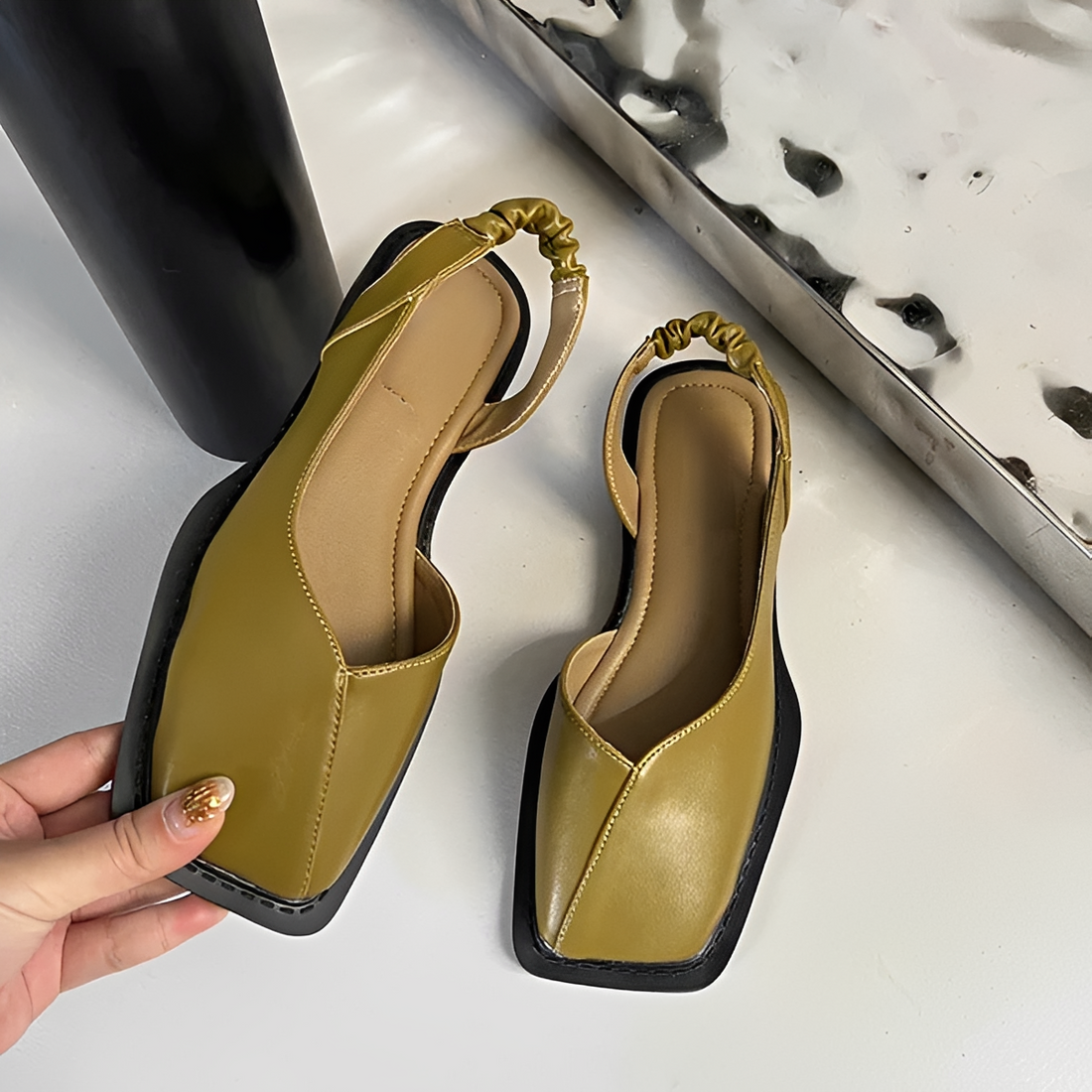 Eileen - Trendy Square Toe Shoes