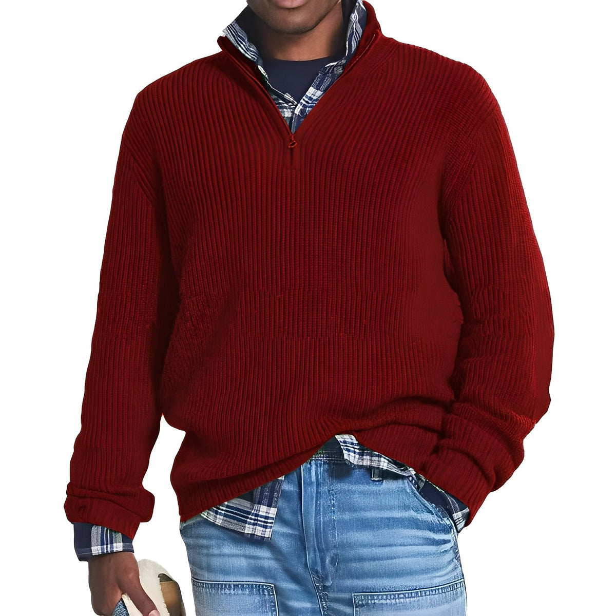 Edward - Modern half-zip sweater