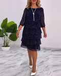 Bezia - Fashionable Tiered Midi Dress