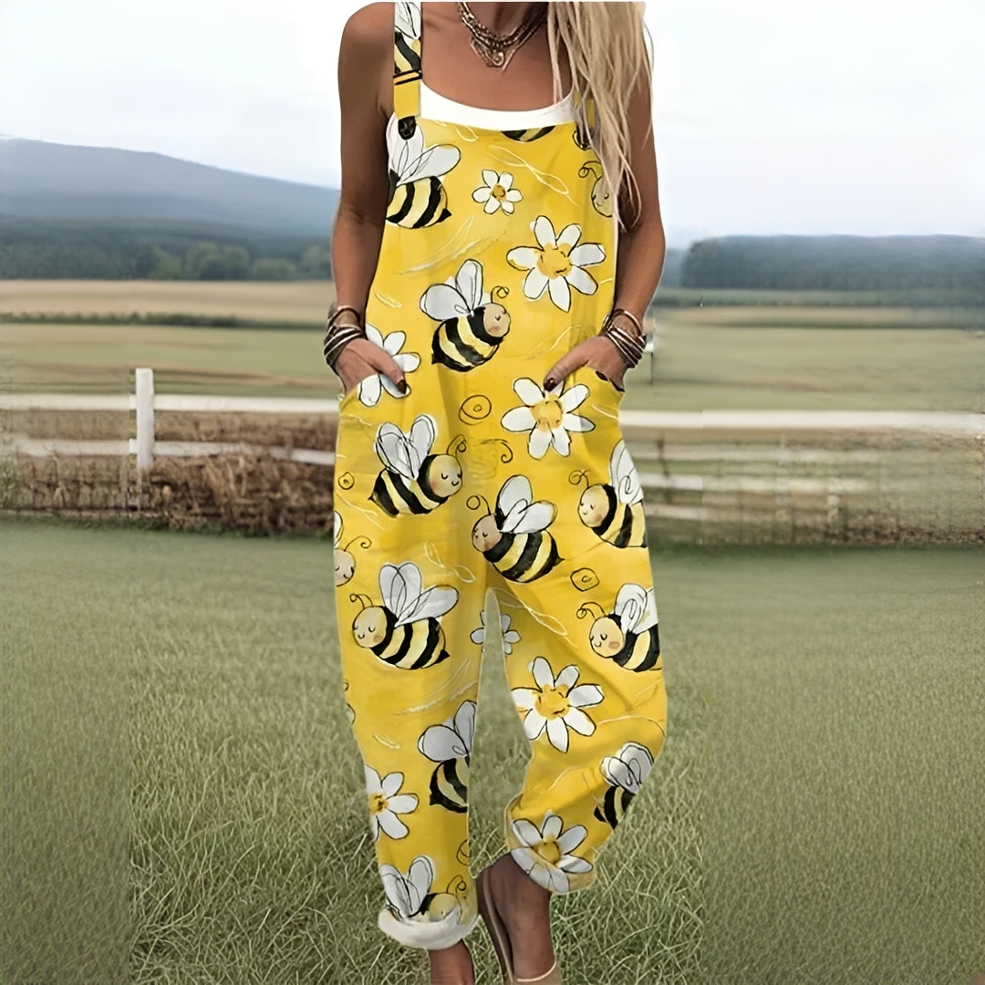 Zerva - Trendy Patterned Jumpsuit