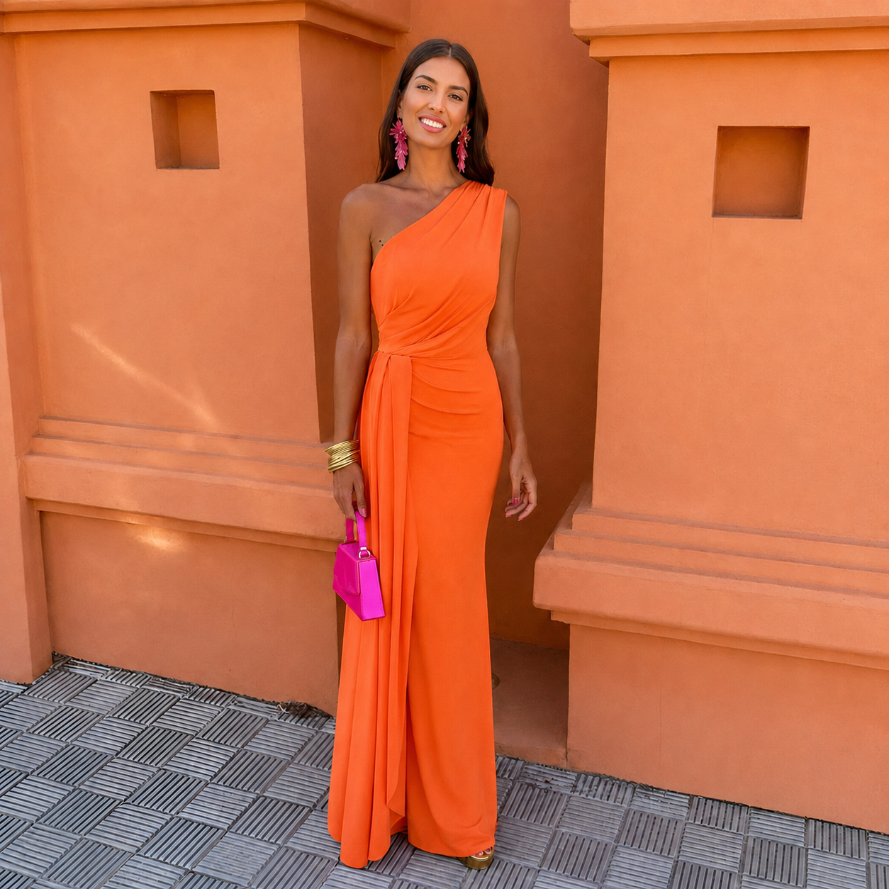 Mallory - Sophisticated One Shoulder Dress
