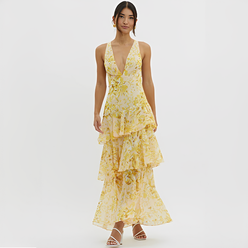 Faye - Stylish Loose Backless V-Neck Dress