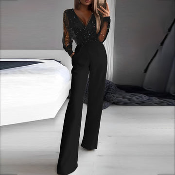 Catherina - Chic Women's Jumpsuit with V-Neck