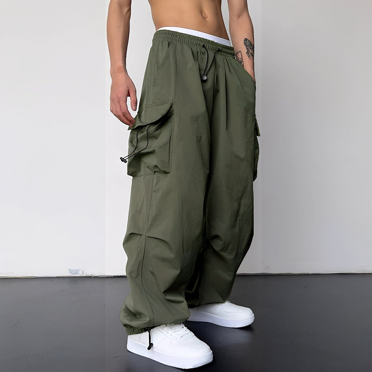 Kaleb - Fashionable loose-fit cargo pants