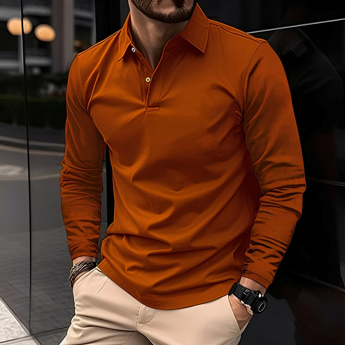 Deacon - Comfortable and robust long sleeve shirt