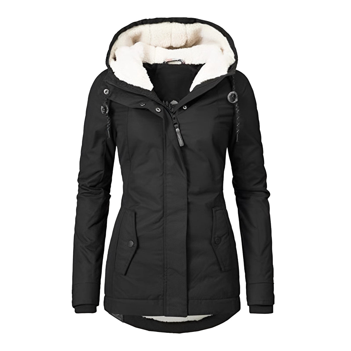 Earleen - Cozy and warm jacket with hood