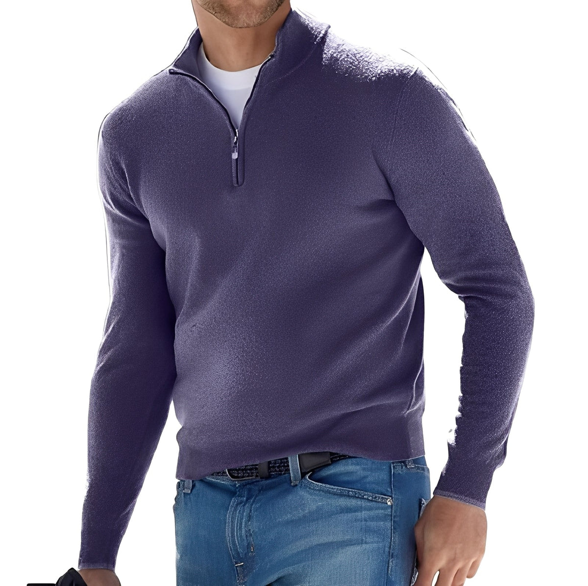 Ralph - Cozy sweater with half zipper