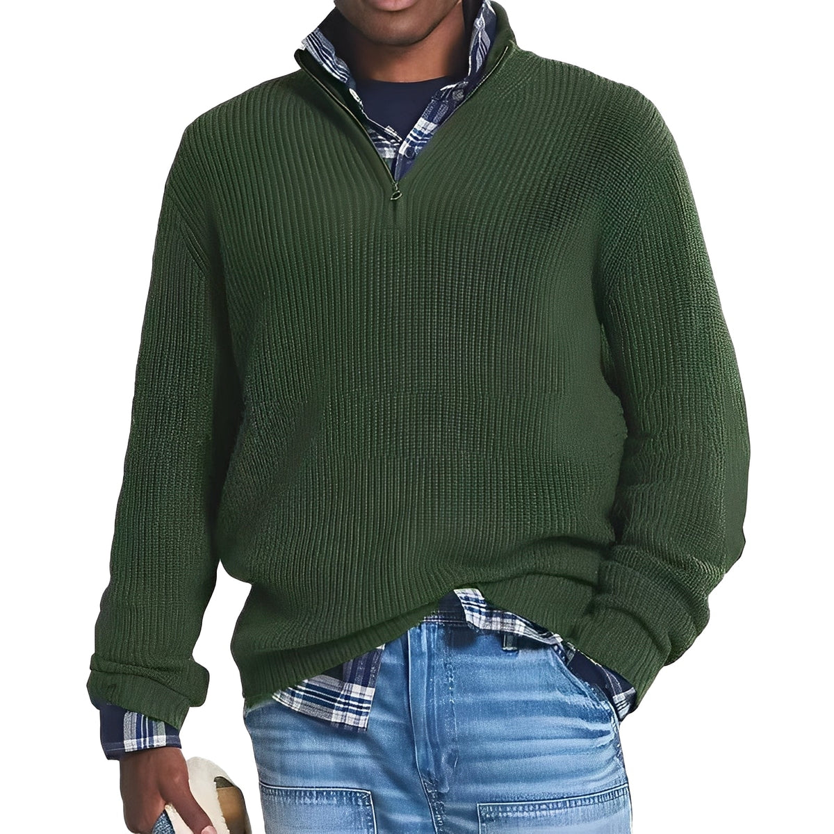 Edward - Modern half-zip sweater