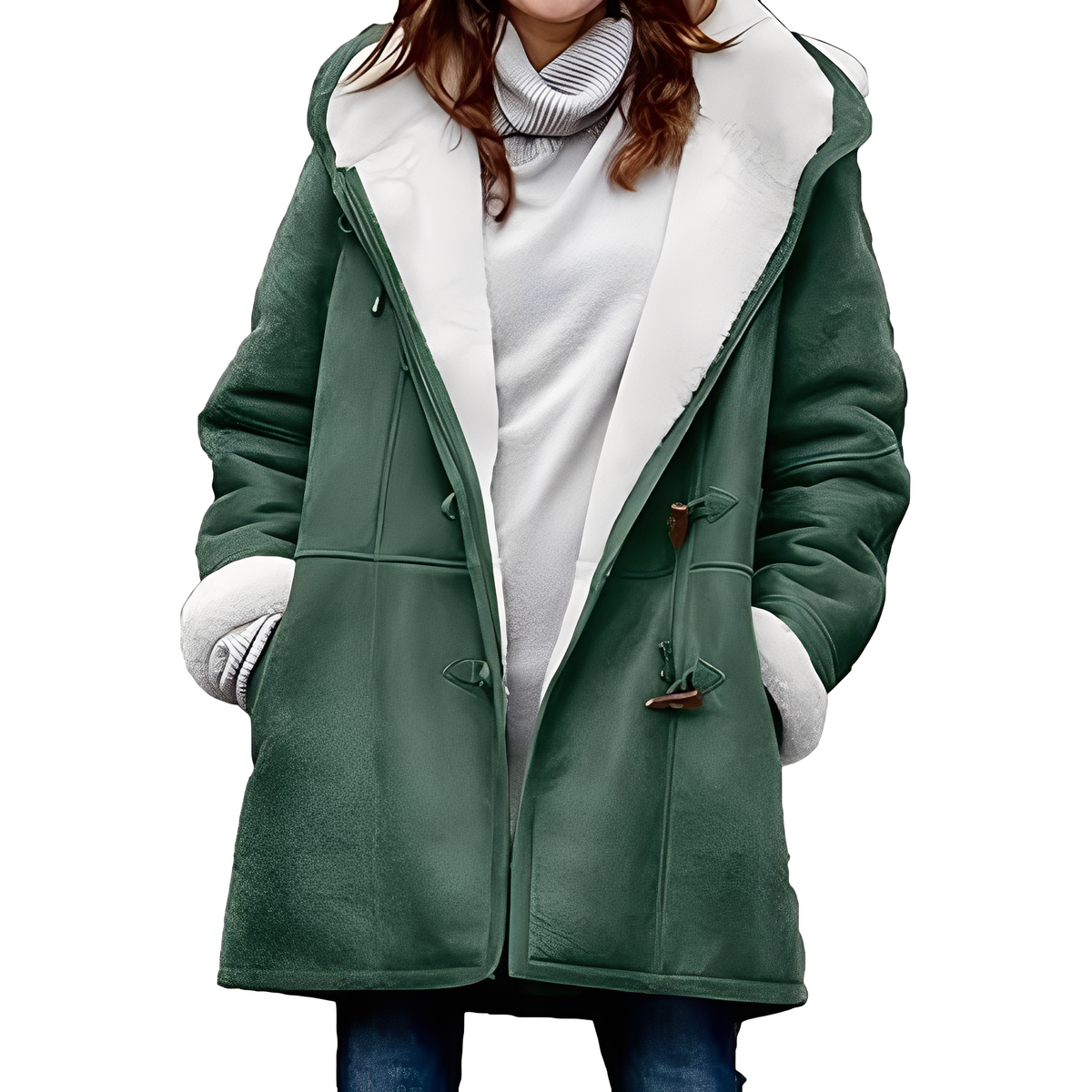 Madilyn - Casual, warm coat with hood