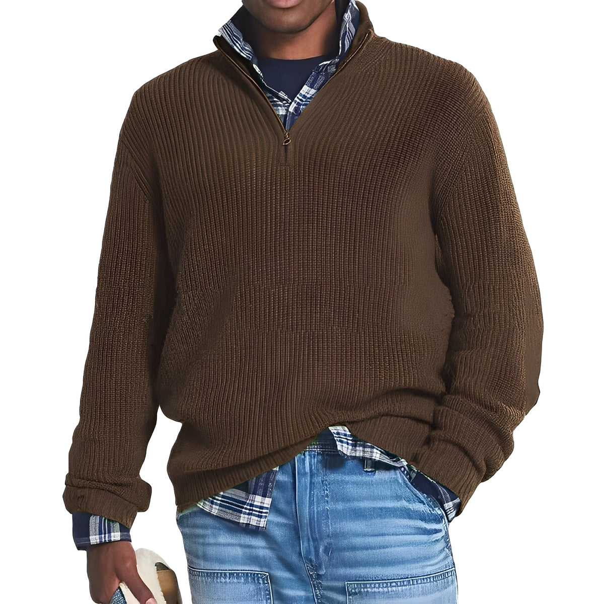 Edward - Modern half-zip sweater