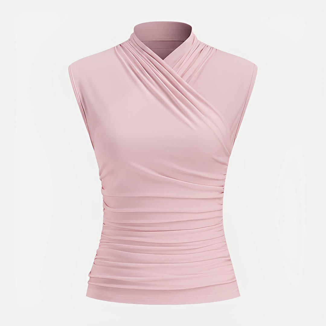 Mireya - Trendy Cross Neck Top