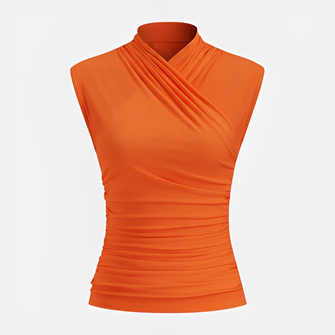 Mireya - Trendy Cross Neck Top