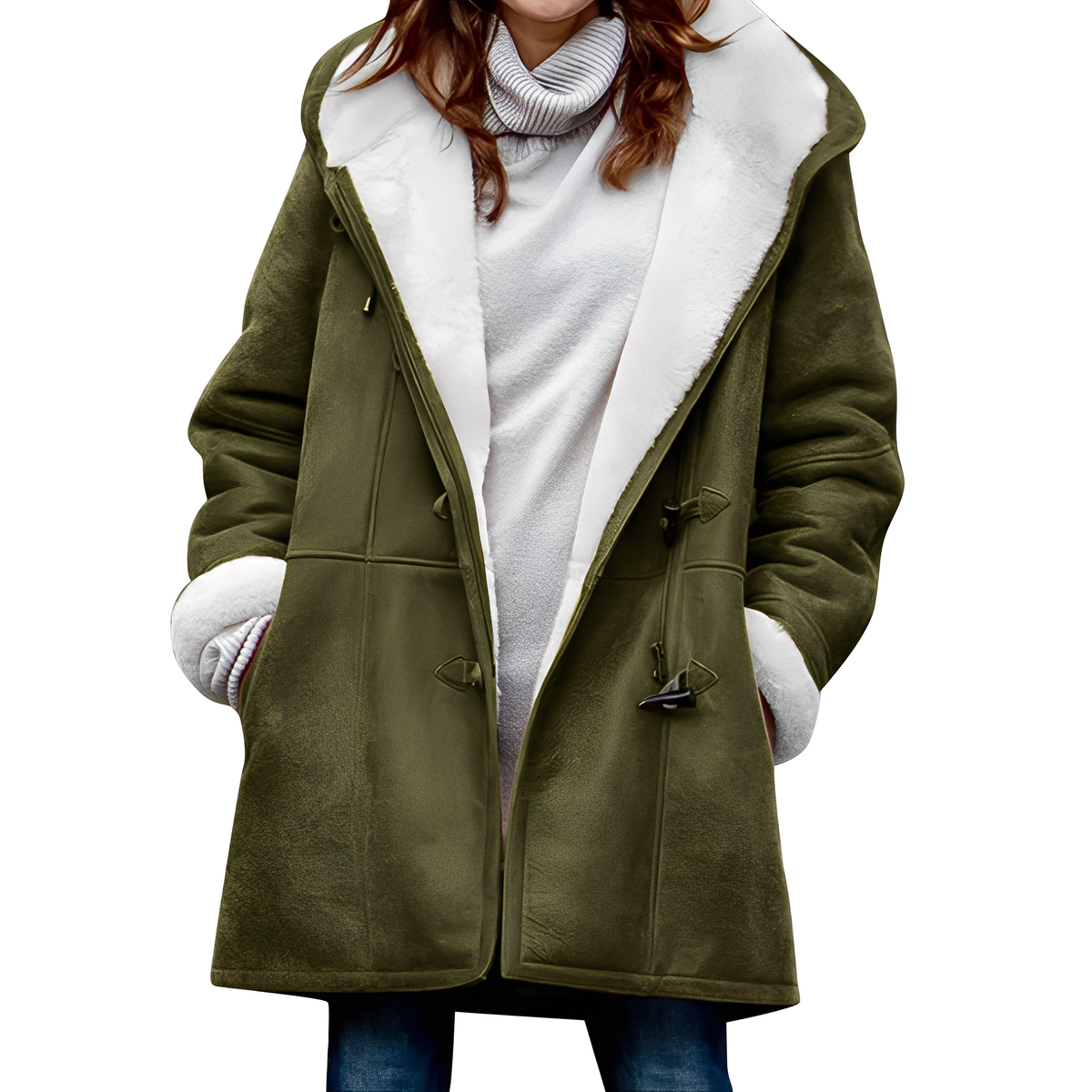 Madilyn - Casual, warm coat with hood