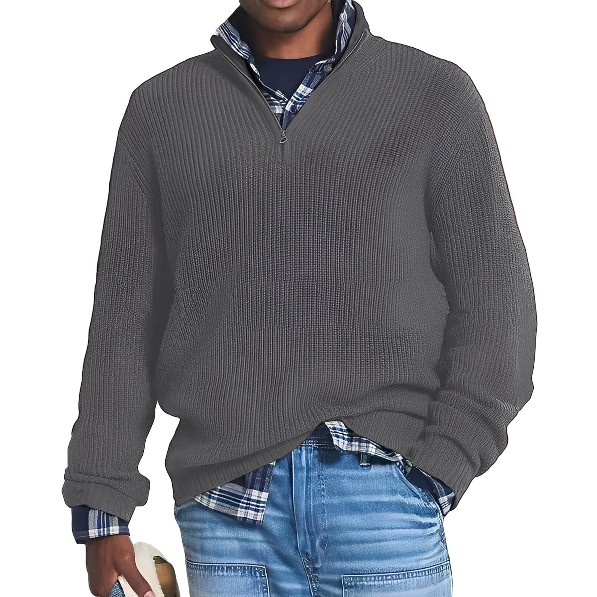 Edward - Modern half-zip sweater