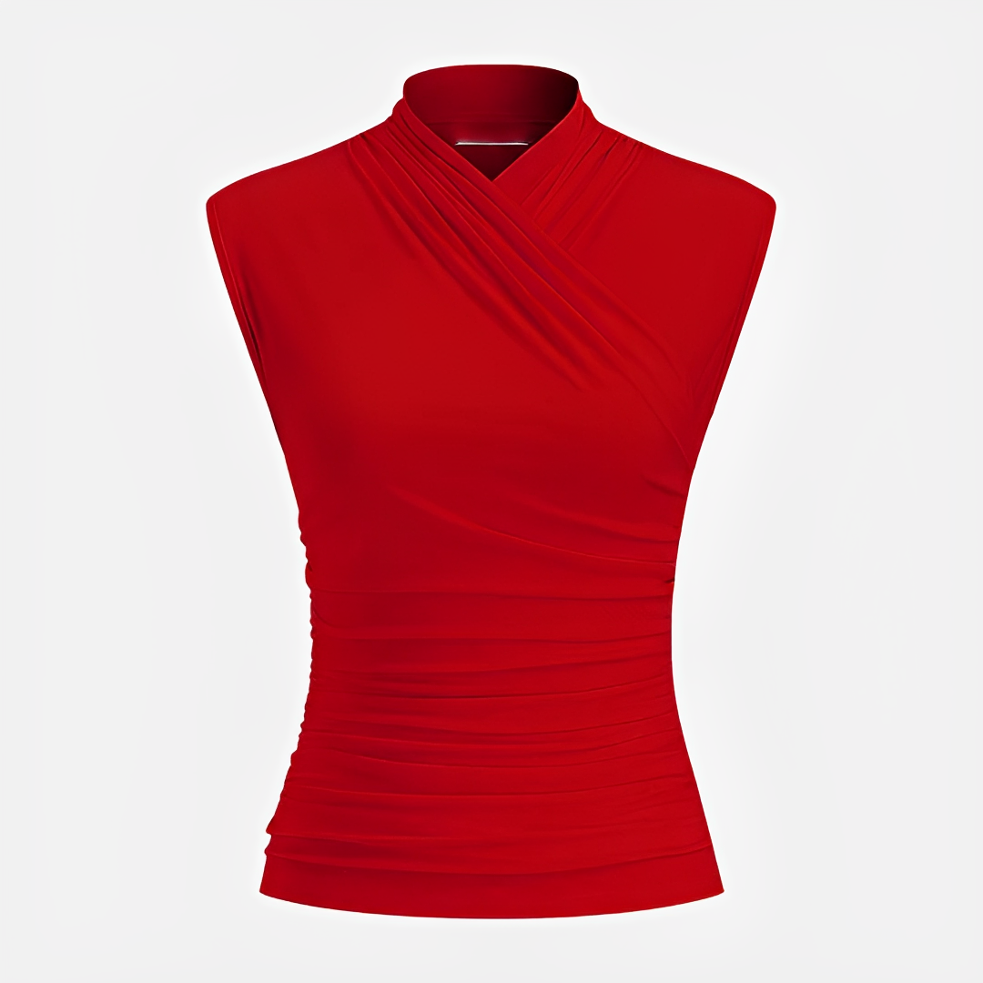 Mireya - Trendy Cross Neck Top