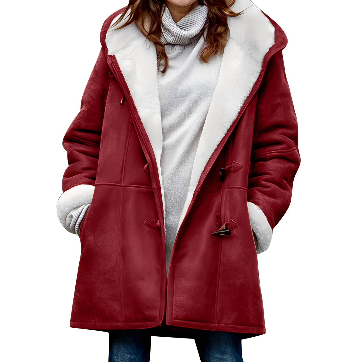 Madilyn - Casual, warm coat with hood