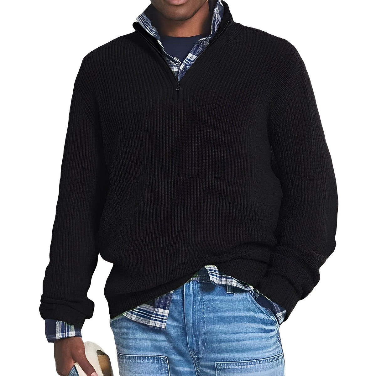 Edward - Modern half-zip sweater