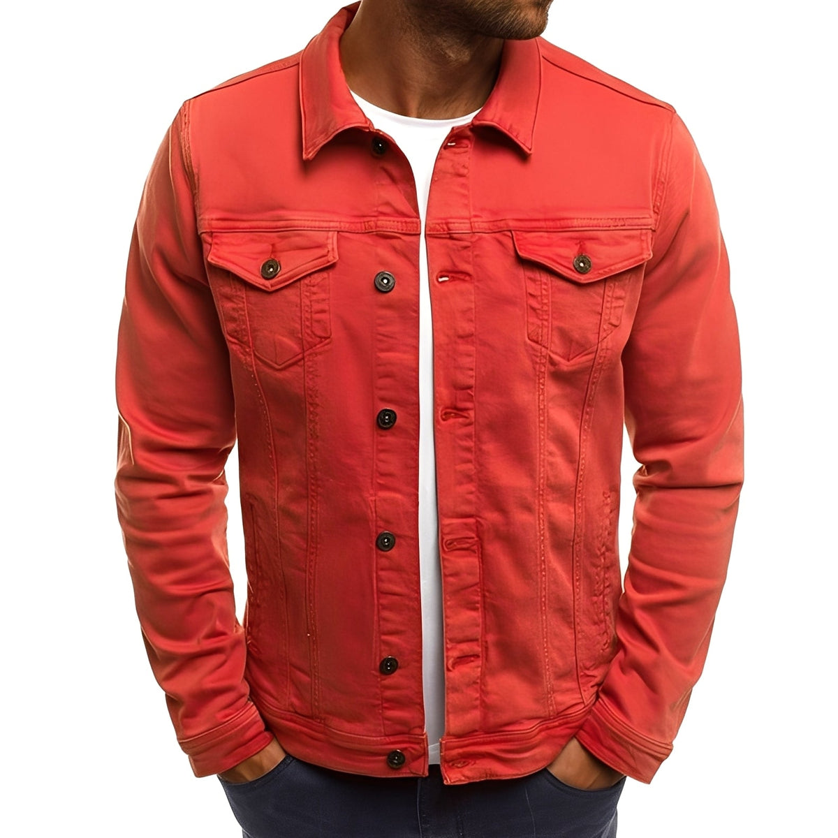 Steven - Resilient jacket with pockets