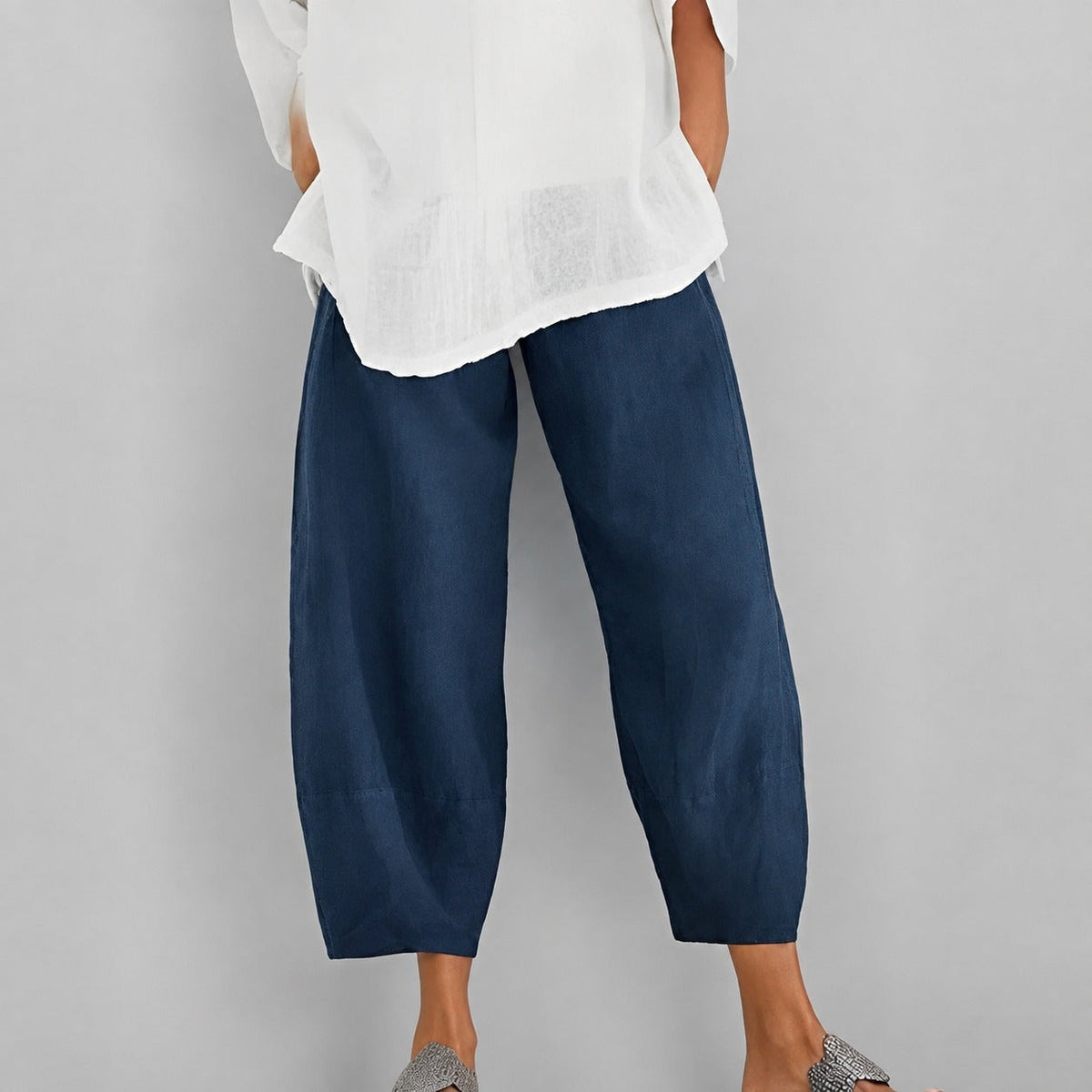 Alethea - Casual, loose-fitting summer pants