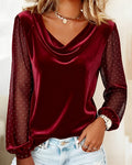 Nadine - Stylish Draped Long-Sleeved Blouse