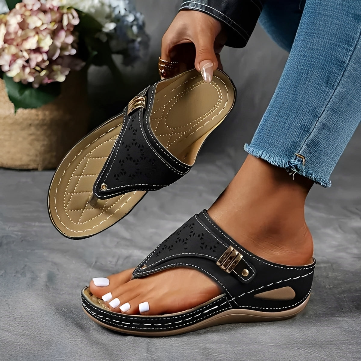 Marcel - Stylish Wedge Sandals