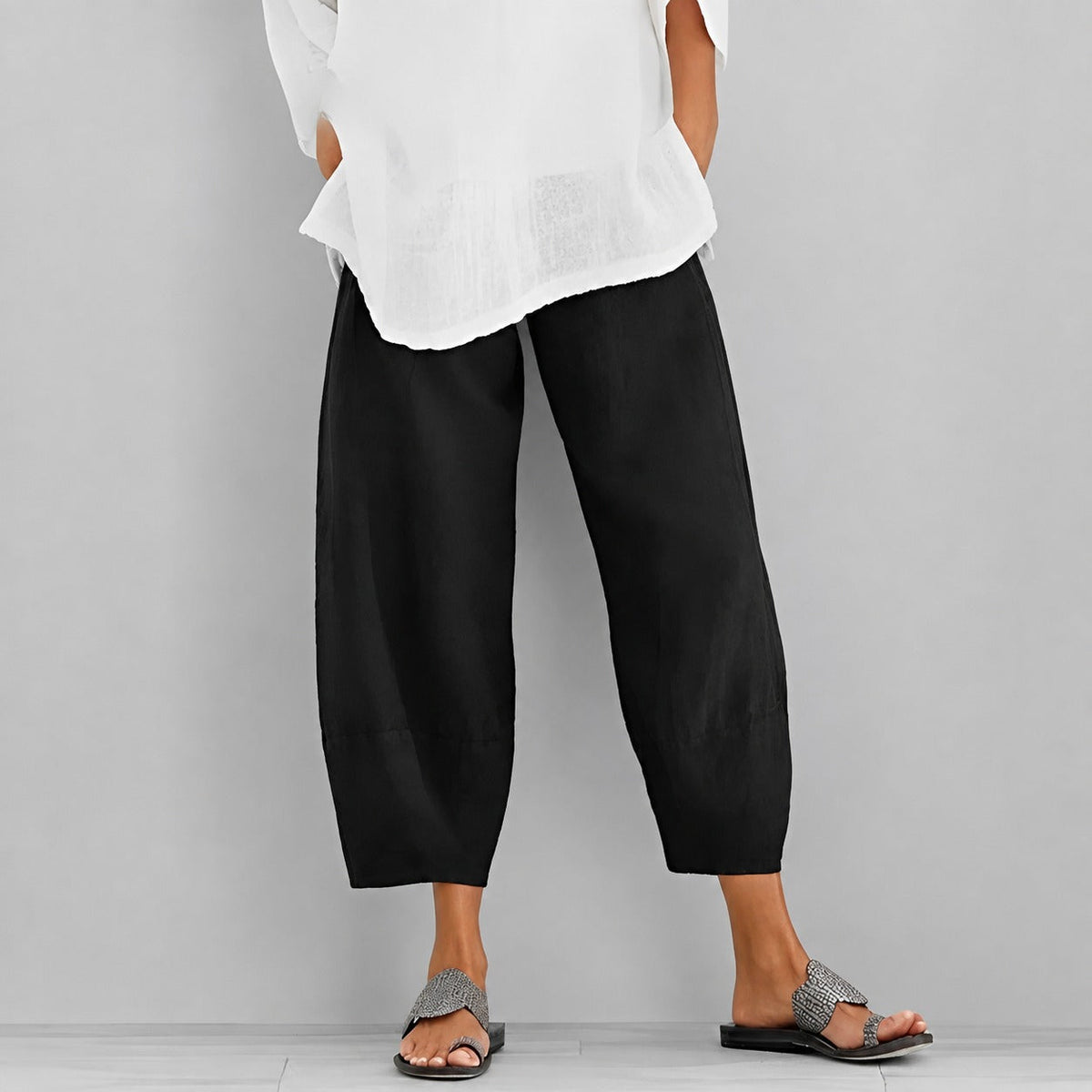 Alethea - Casual, loose-fitting summer pants