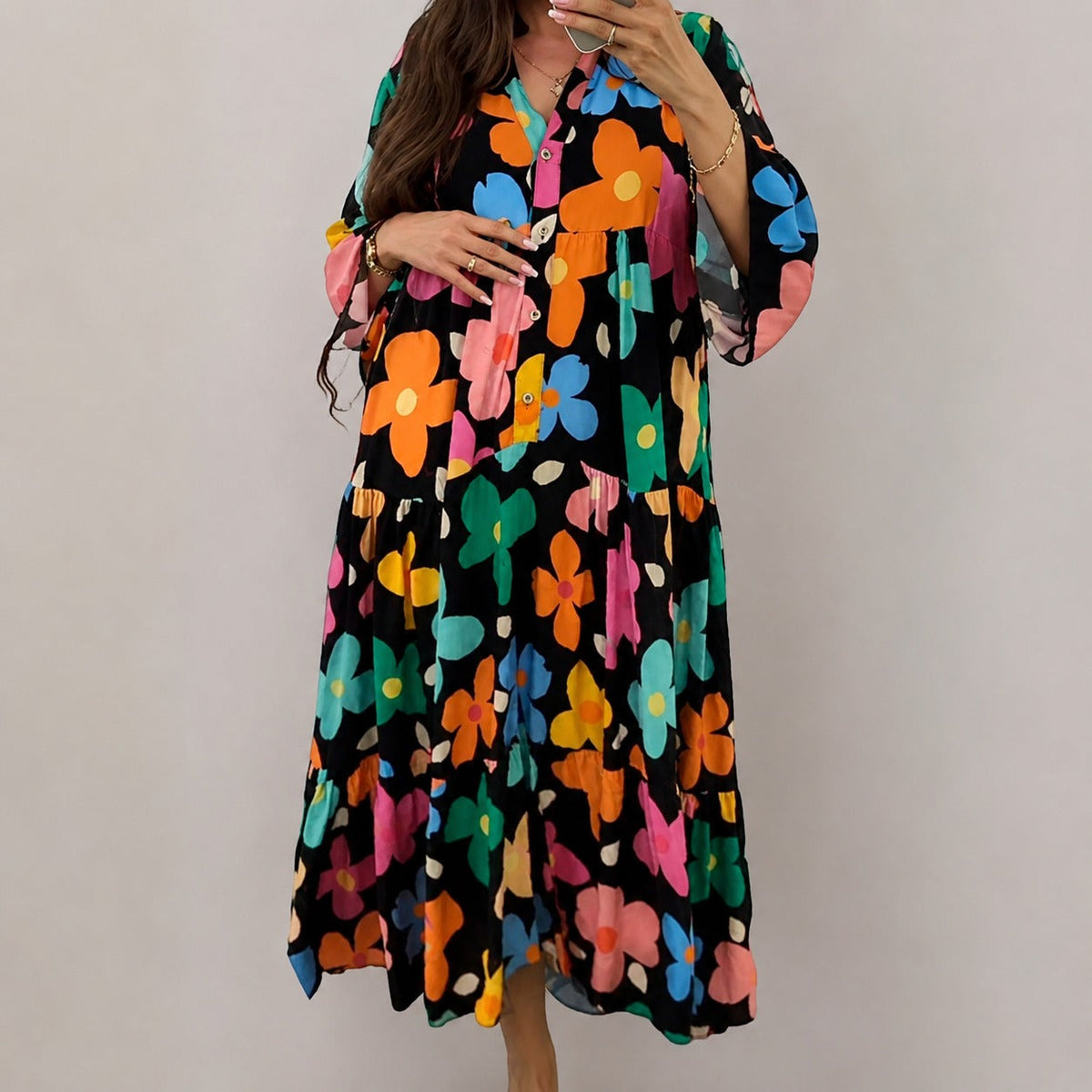Alana - Loose Colorful Dress