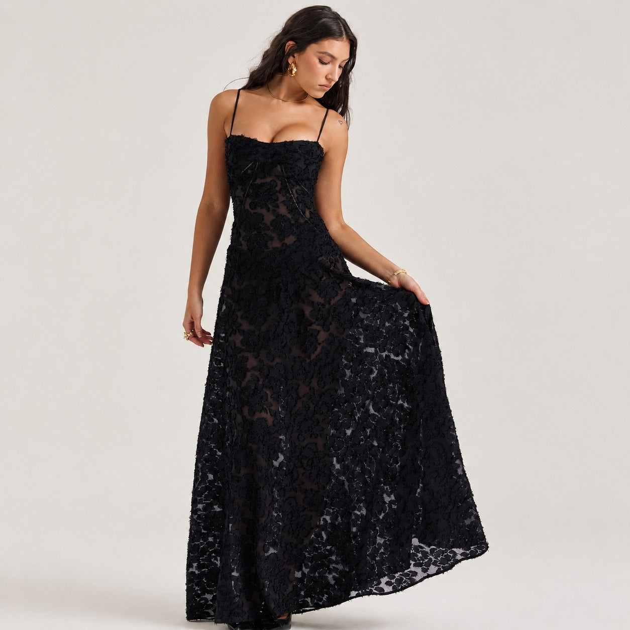 Jazmine - Stylish Slim Maxi Dress