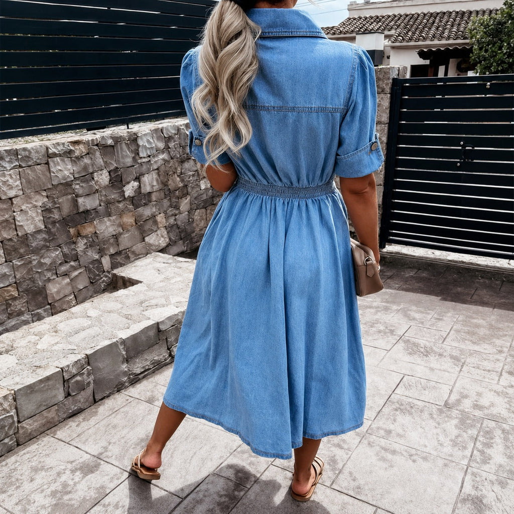 Sahil - Stylish Single-Breasted Dress