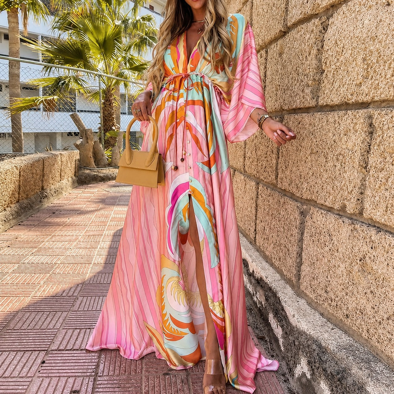 Janice - Stylish Colorful Maxi Dress