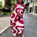 Taylor - Stylish Sleeveless Geometric Dress