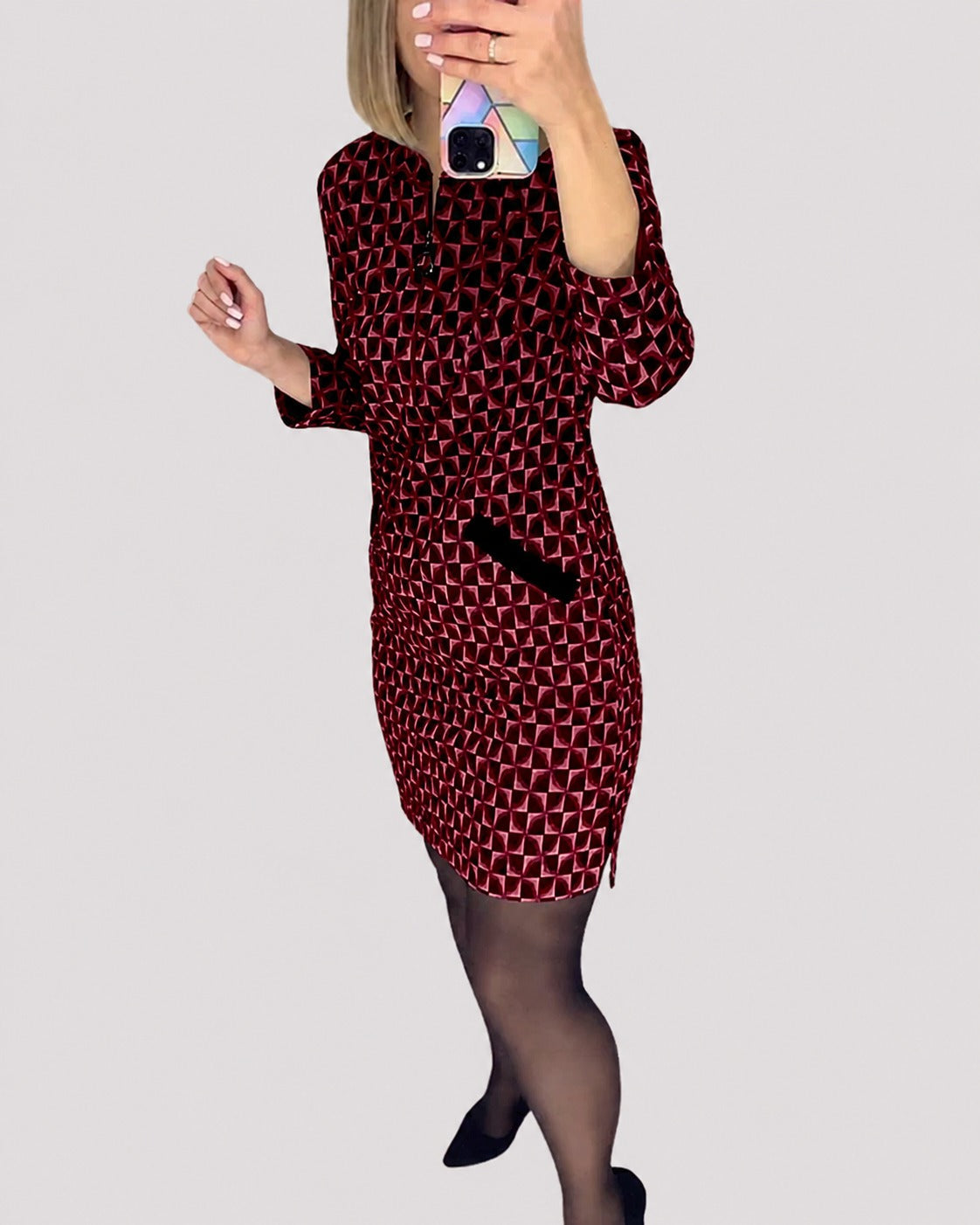 Michelle - Stylish Long Sleeved Dress