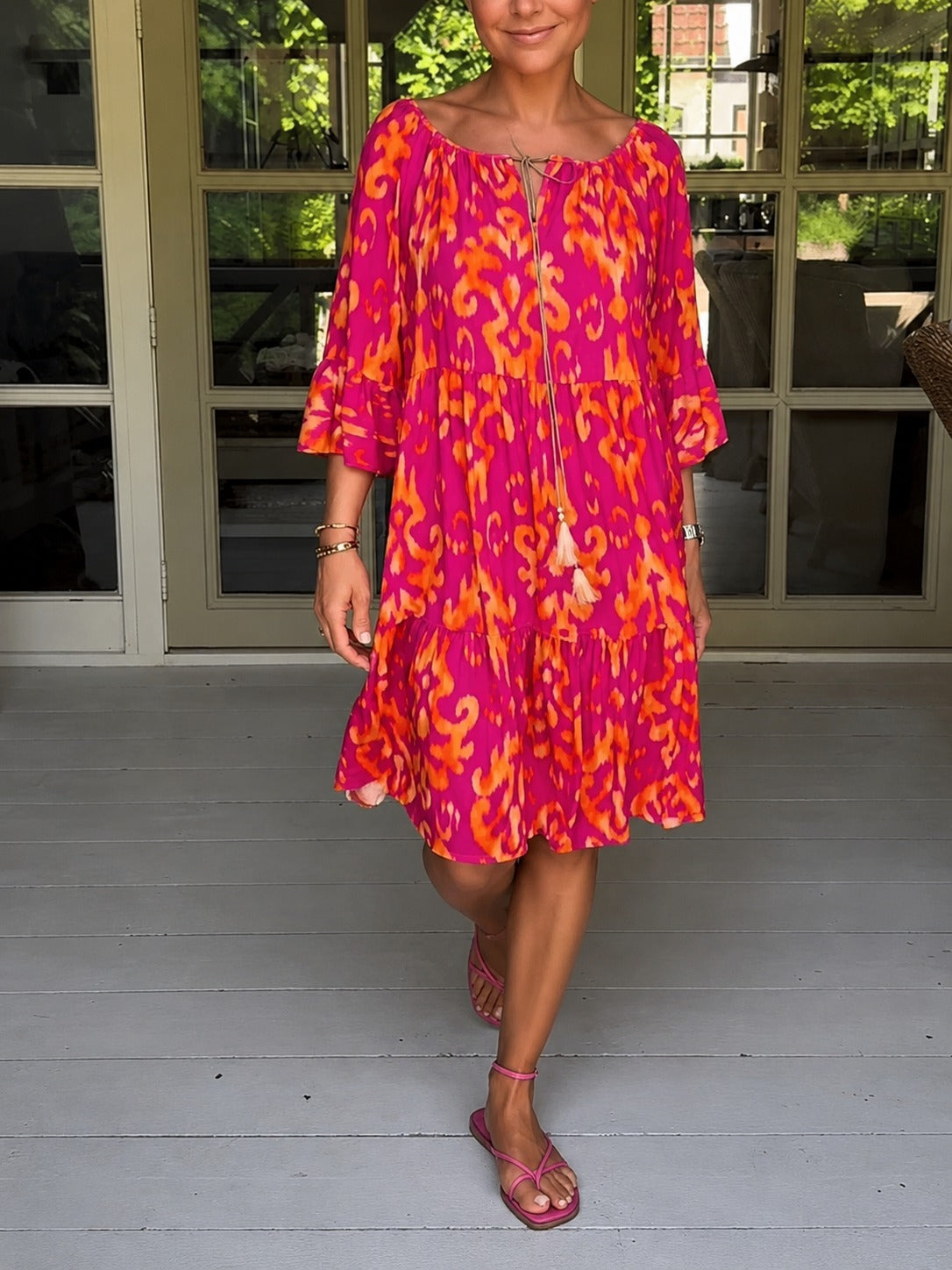 Jamie - Loose Bell Sleeve Dress