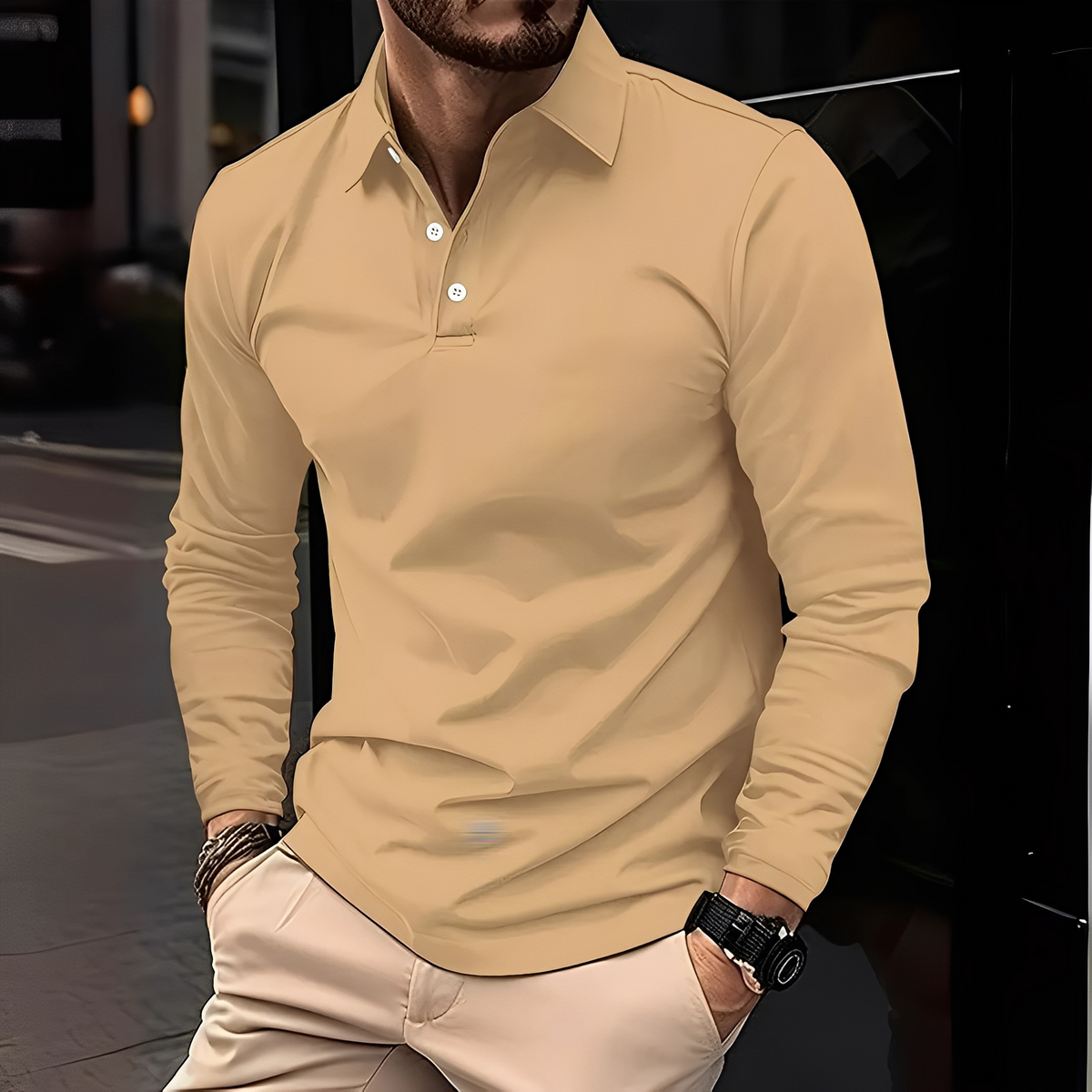 Deacon - Comfortable and robust long sleeve shirt