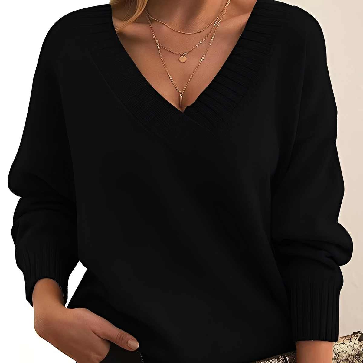 Mollie - Warm and stylish V-neck sweater