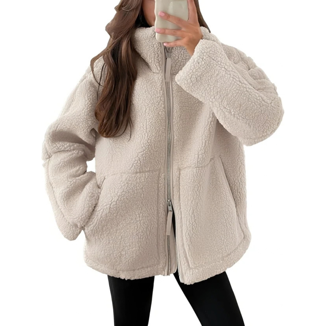 Rowena - Trendy and snug jacket with zipper