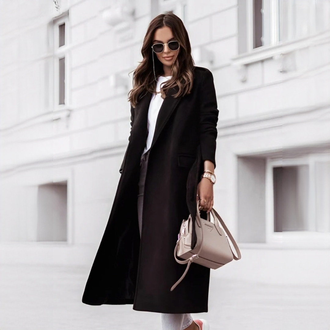 Haylie - Elegant coat with belt