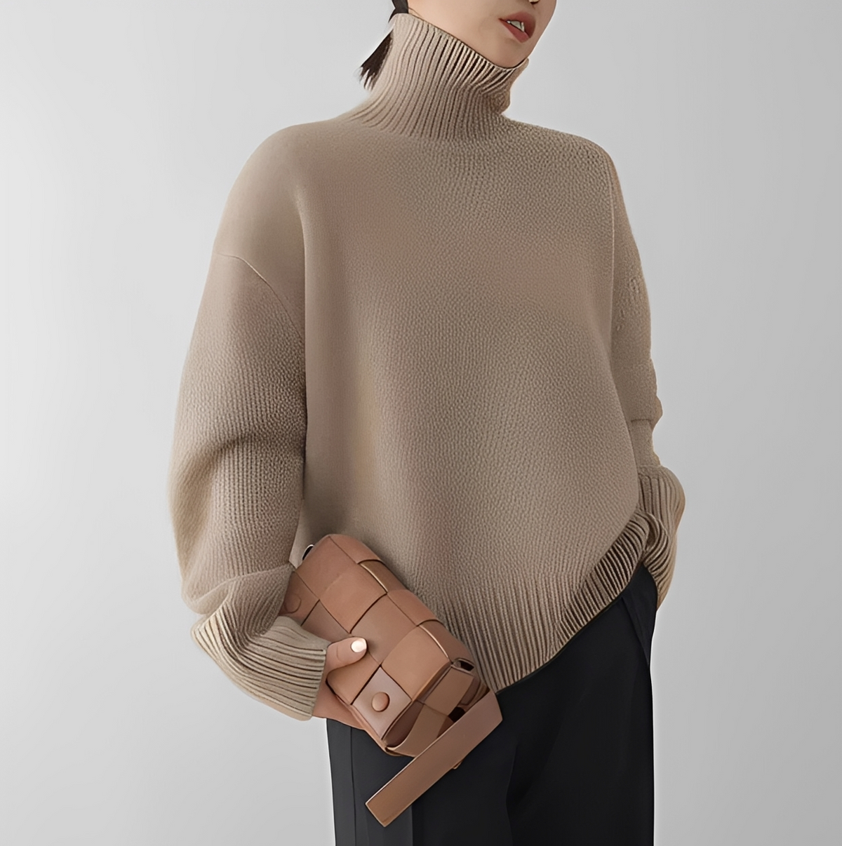 Clémentine - Comfortable turtleneck sweater