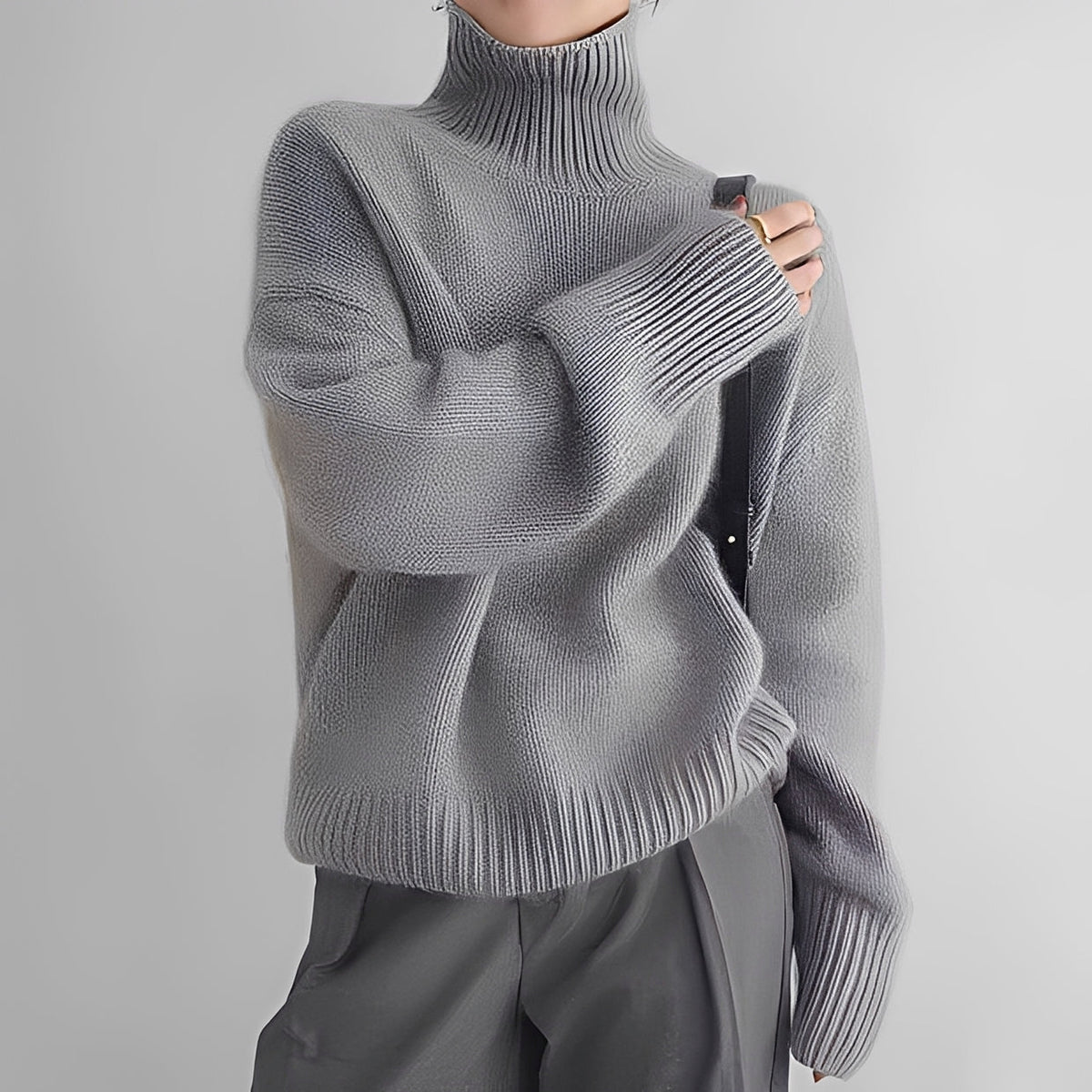 Clémentine - Comfortable turtleneck sweater