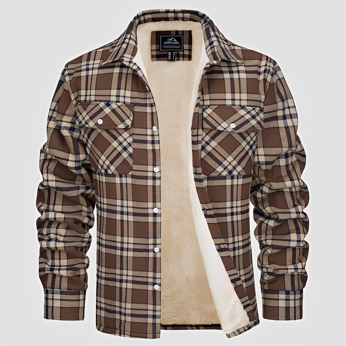 Marlon - Sturdy winter checkered shirt